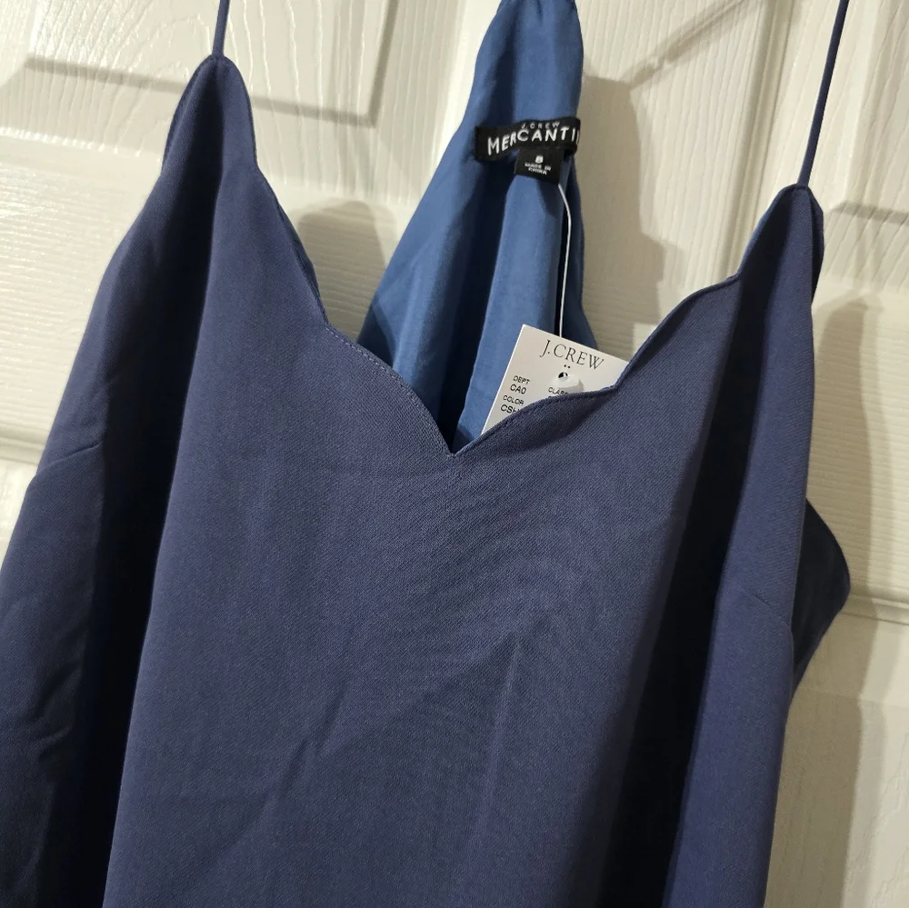 TWO J. Crew Scalloped Edge Racerback Tank Tops/Camis, Dressy & Feminine, NEW! - Picture 4 of 14